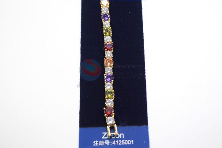 Colorful fashion zircon bracelet