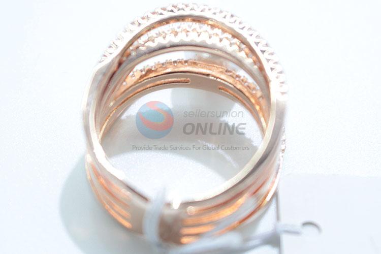 Factory promotional customized zircon ring