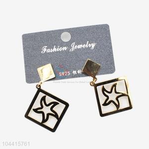 Cheap wholesale best selling women stainless steel geometric earrings