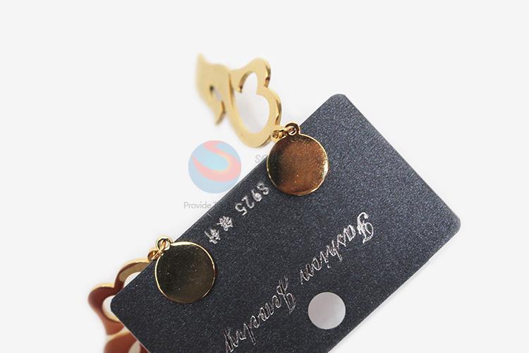 High quality promotional women stainless steel geometric earrings