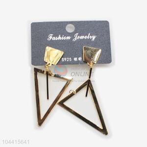 Wholesale promotional custom women stainless steel geometric earrings