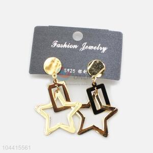 Factory sales cheap women stainless steel geometric earrings