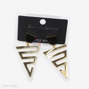 Customized cheap newest women stainless steel geometric earrings