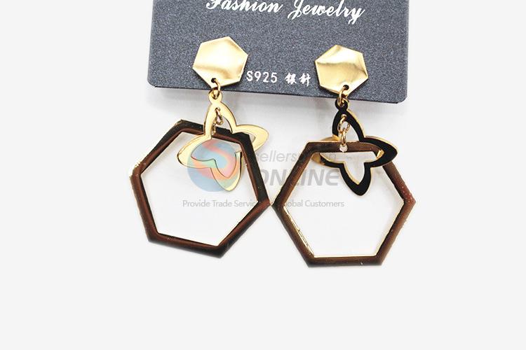 Good quality top sale women stainless steel geometric earrings