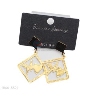 Wholesale cheap new women stainless steel geometric earrings