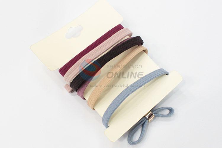 Popular nylon bowknot elastic hair ring