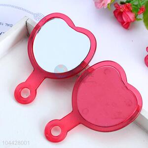 China manufacturer heart shaped plastic mirror