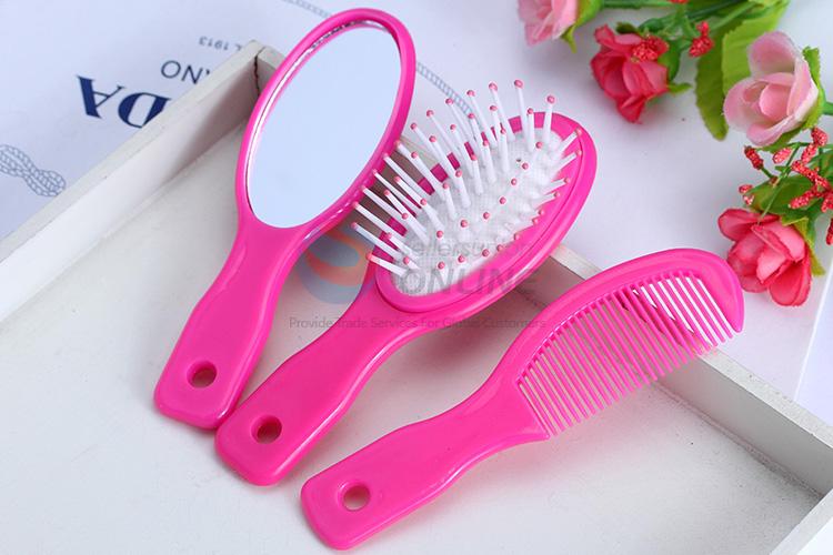 Factory sales cheap plastic mirror&comb set