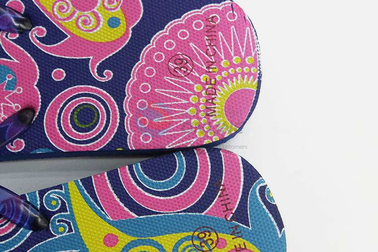 Wholesale promotional custom priting flip flops for women