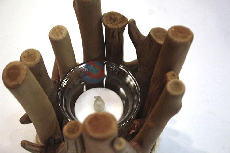Factory price wooden candleholder