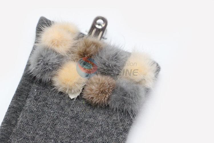 Chinese Factory Fashion Winter Warm Soft Women Gloves