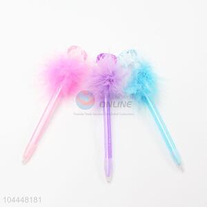 Diamond Feather Design Plastic Ballpoint Pen