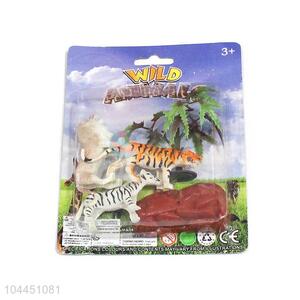 Custom Plastic Mild Animal Model Toy Set For Children