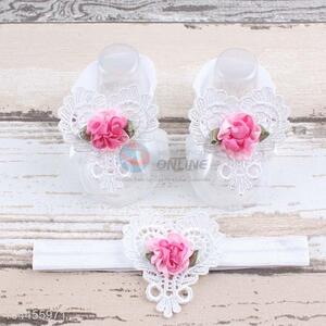 Wholesale China Supply Cotton Foot Headband Set For Baby