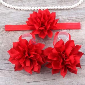 High Quality Baby Flower Design Hair Band Foot Ornaments