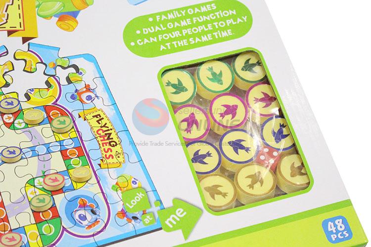 Creative Design Colorful Educational Puzzle Game Flying Chess For Kids