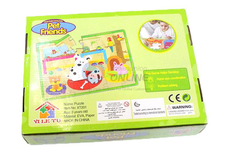 Custom Colorful Pet Friend Educational Puzzle Toy