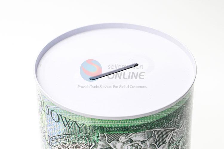 Promotional Gift Round Coin Can Tin Piggy Bank