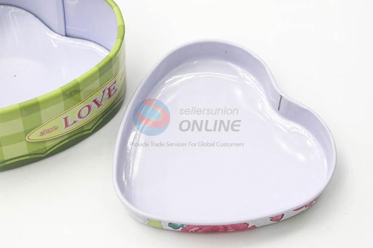 New Arrival Multi-use Heart Shaped Tin Storage Cases Set