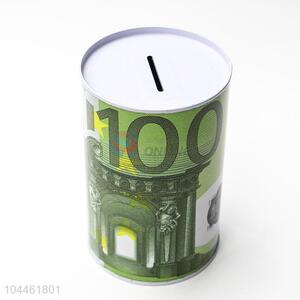 High Quality Round Can Money Bank Tin Box
