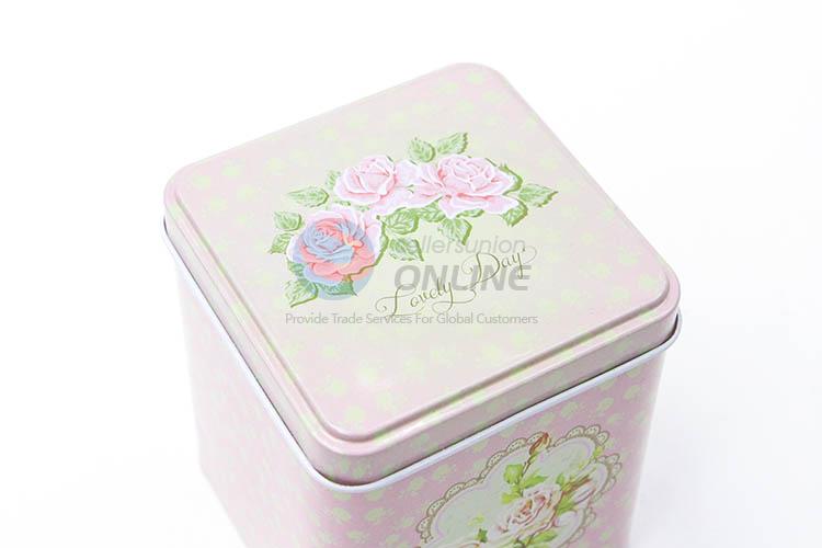 Cheap Price Square Shaped Tin Storage Box Containers Set