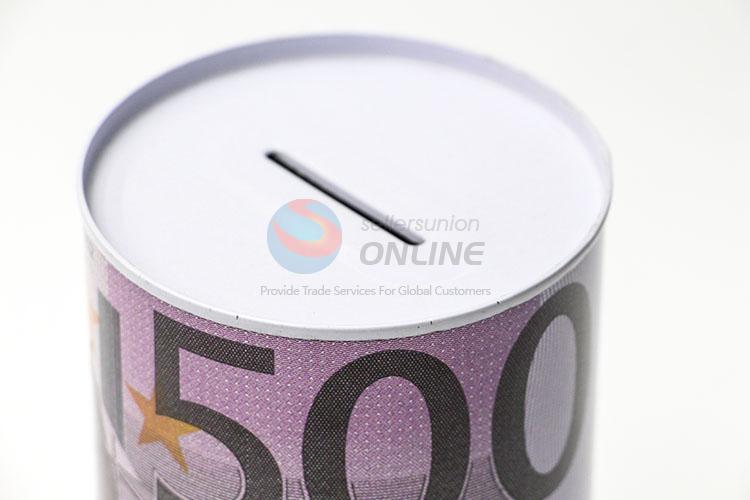 Cheap Price Round Can Money Bank Tin Box