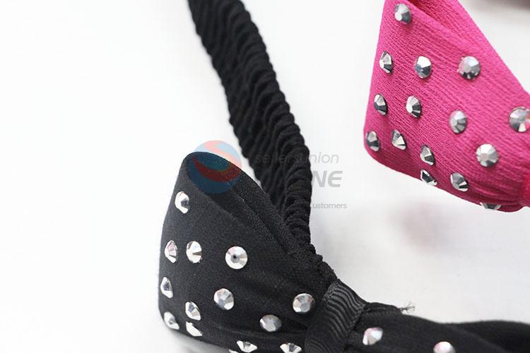 Low Price Top Quality Three Colors Bowknot Hair Accessories Hair Band