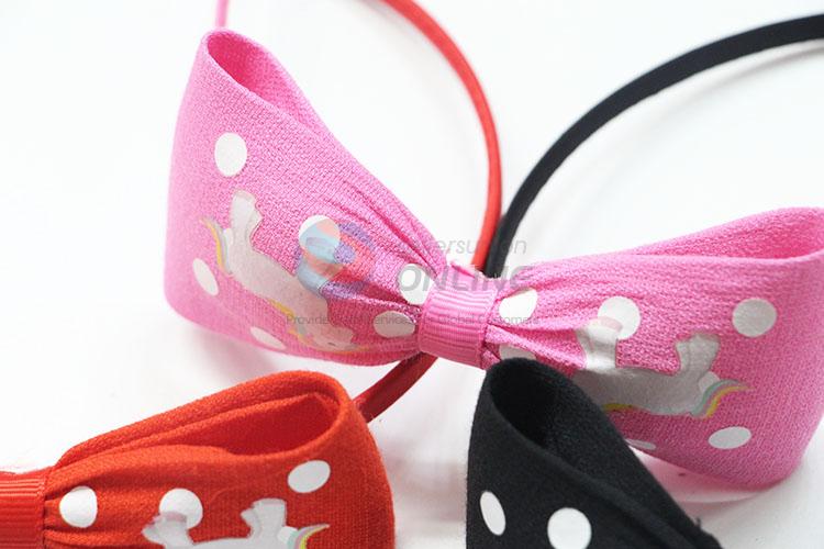 Non-slip Three Colors Bowknot Decoration Hair Clasp