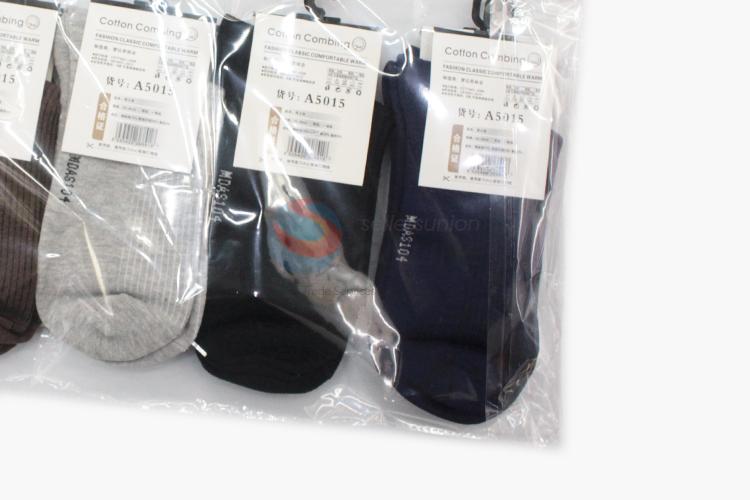 Recent design hot selling printed thickened men cotton socks