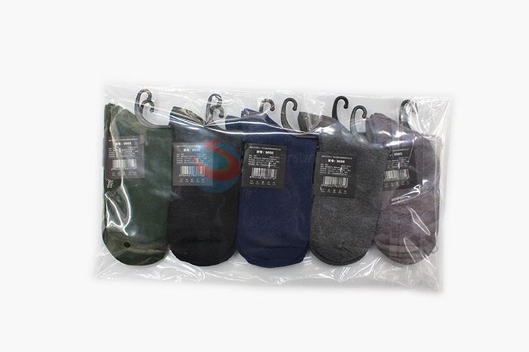 China manufacturer top quality printed thickened men cotton socks