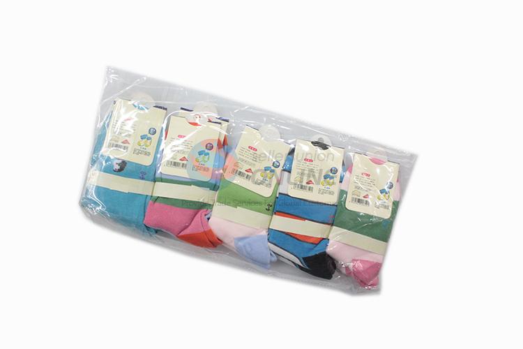 Factory wholesale popular printed children cotton socks