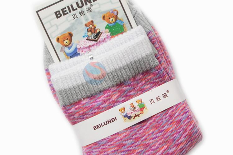 Fancy design hot selling printed children cotton socks