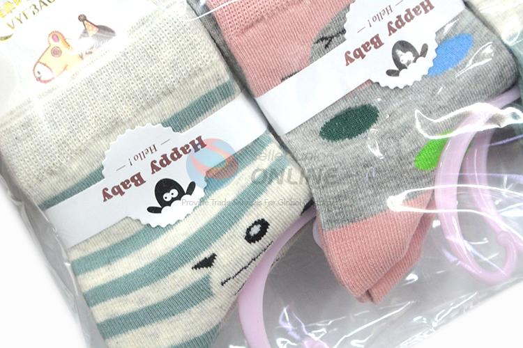 Cheap popular wholesale custom printed children cotton socks