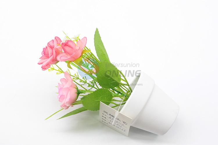 Customized cheap artificial flower potted plant