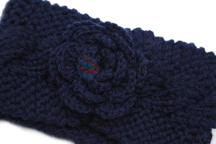 Good quality winter knitted flower headband