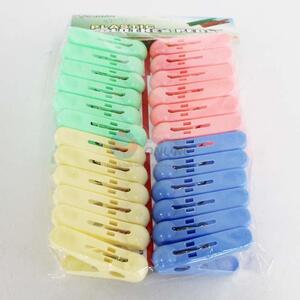 24Pcs Plastic Clothes Pegs Clip for Wholesale