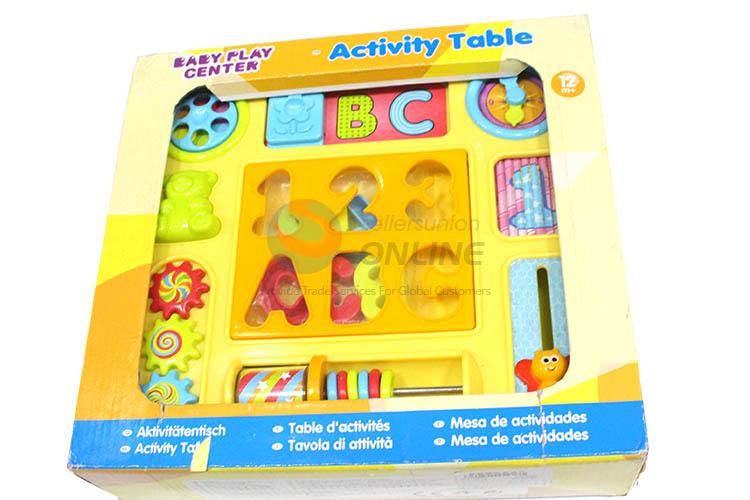 Custom Pre-School Toy Baby Activity Table Fashion Educational Toy