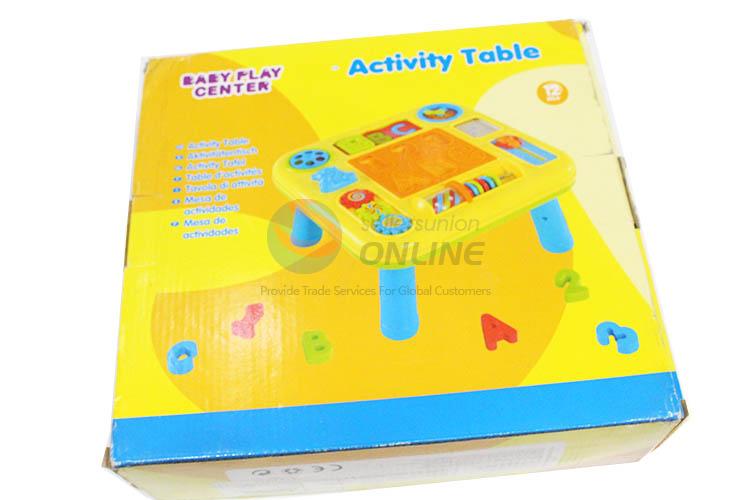 Custom Pre-School Toy Baby Activity Table Fashion Educational Toy