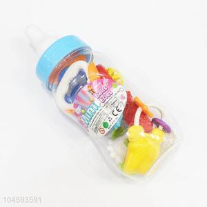 Hot-Selling Plastic Fun Baby Rattle Toys in Big Feeding-bottle