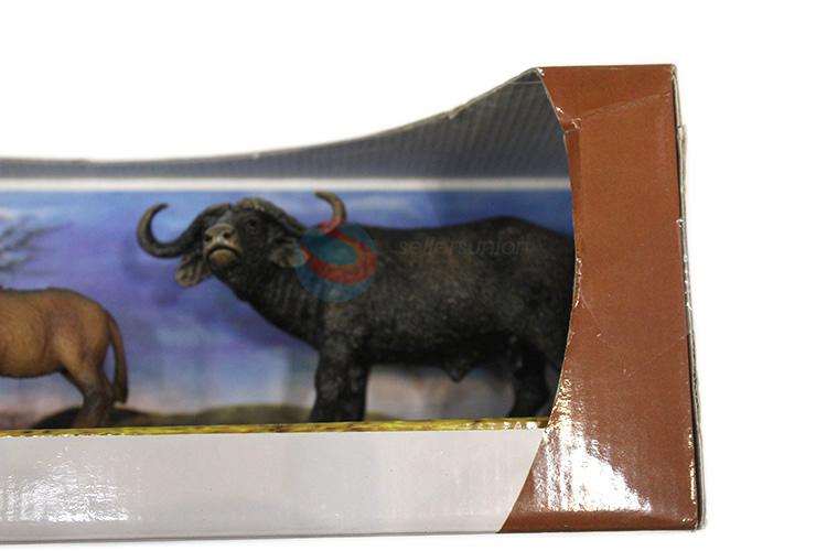 Lifelike kids animal model toy buffalo