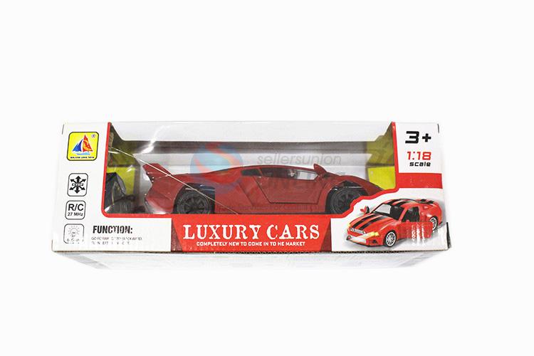 High grade 1:18 remote racing car with light, doors can be opened