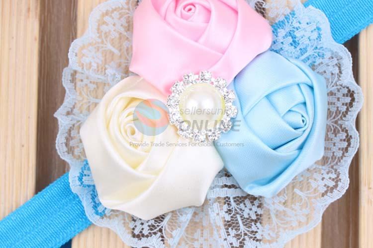 Wholesale Cheap Lace Flower Hairband For Baby