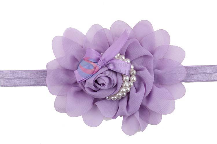 China Supplies Wholesale Rose Flower Hairband For Newborn