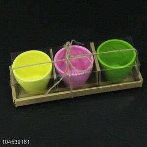 Good Quality 3pcs Ceramic Flowerpot for Sale