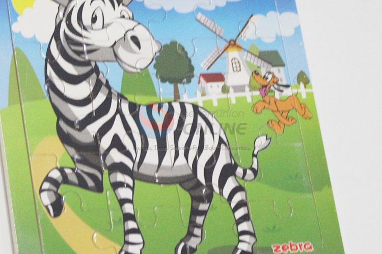 Hot Sale Wooden Zebra Puzzles Set