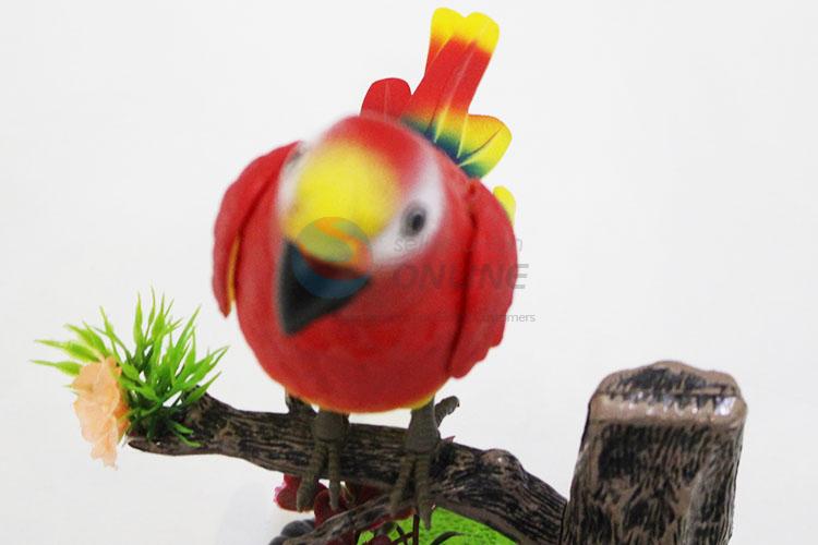 High Quality Kids Toy Sound Control Plastic Heartful Parrot Toy