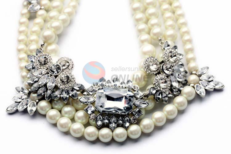 Fashion Rhinestone Necklace Jewelry Accessories Women