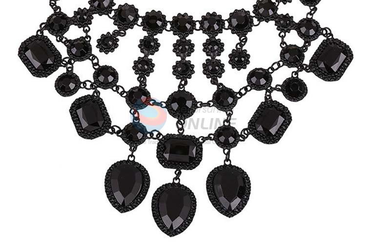 Fashion Rhinestone Crystal Necklace Jewelry Accessories Women