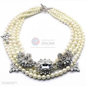 Fashion Rhinestone Necklace Jewelry Accessories Women