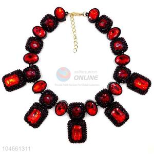 Fashion Rhinestone Crystal Necklace Jewelry Accessories Women